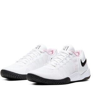 Nike Flare 2 Hard Court Serena Williams White Tennis Shoes Womens Sz 7.5